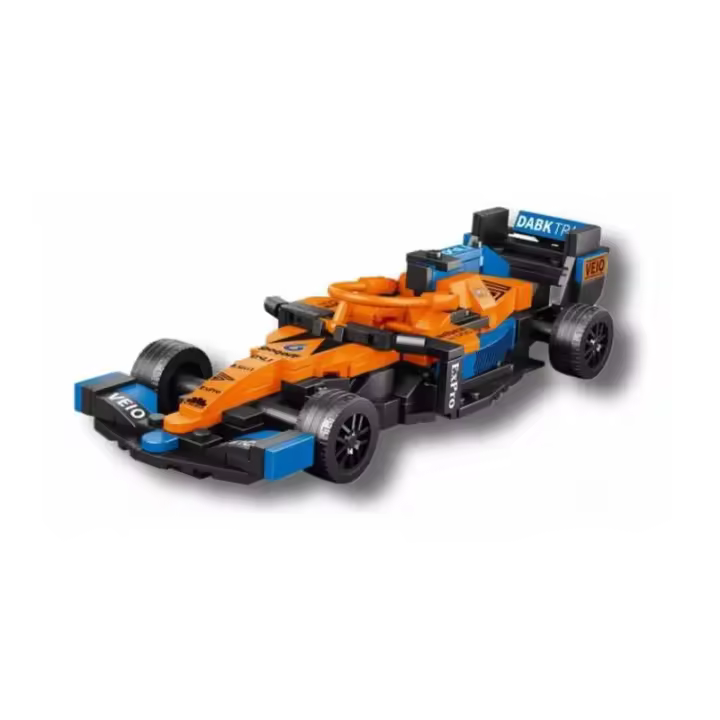 F1 278 PIEZAS  MONTAJE NARANJA Y AZUL DE PANRITOS - 1