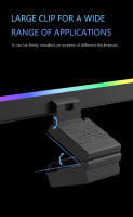 Lámpara De Escritorio Aluminio Con Luz LED RGB Colgante Para Pantalla De Computadora 55-42cm Barra De Luz Ambiental Sincronización Musical USB - details 10