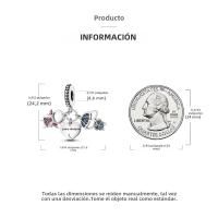 Encanto De Colgante De Árbol De Familia Platinado En Plata Para Pulsera De Bangle Y Collar DIY Regalo Con Doble Vuelo Aéreo - details 200