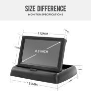 Monitor De Coche MJDOUD Con Cámara Trasera Pantalla TFT LCD HD De 4.3 Pulgadas Cámara De Apoyo LED Para Estacionamiento Fácil Instalación - details 3