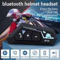 BT22 Auriculares Bluetooth Para Casco De Motocicleta Con Micrófono Suave Y Altavoz Estéreo Handsfree Wireless Para Moto Compatible Con Todos Los Cascos - details 0
