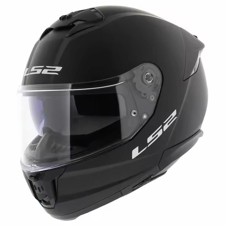 Casco de Moto Integral LS2 Stream II Solid Negro Mate ECE 22.06 - Cierre Micrométrico Rápido -Visor Solar - 1