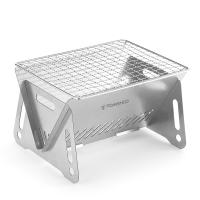 Estufa De Camping Tomshoo Para Madera Con Placa De Asado Portátil Y Plegable De Acero Inoxidable Para Cocinar Al Aire Libre Y Barbacoa - details 0