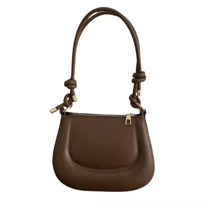 Bolso De Hombro Para Mujer Mini Tote De Cuero PU Impermeable Estilo Vintage Bolso Bandolera De Moda Diario Bolsa De Malla Para Mujer - 1