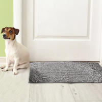 Alfombra Para Perros Antisuciedad Y Absorbente Alfombrilla Para Láminas De Madera De Entrada Interior Lavable Rápida Secado Rug De Mascotas Chenille - details 2
