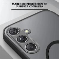 Funda Magnética Para Samsung Galaxy A55 5G A35 A25 A15 A54 A53 A52 A34 A14 A32 A13 A51 Resistente Al Choque Armadura Teléfono Cubierta Mate Suave Transparente - details 3