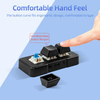 Teclado Pequeño MK321-Pro Con 3 Teclas Mechañicas Azules USB+2.4G+BT Para Oficina Juego Multimedia Personalizado - details 10