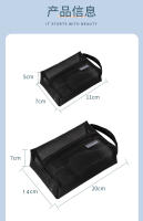 Bolsa de almacenamiento de malla de nailon sencilla, bolsa de lavado portátil para mujer, bolsa de viaje para el cuidado de la piel, bolsa de cosméticos transparente - details 0