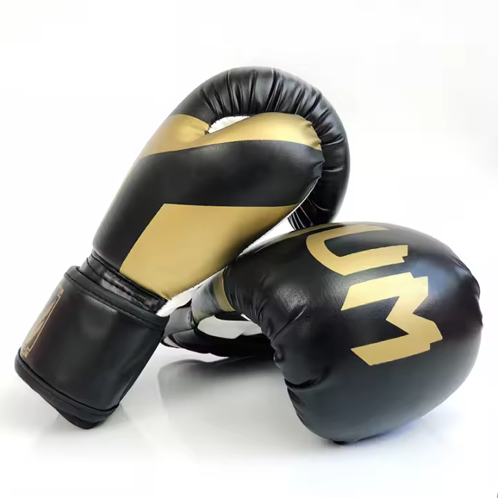 Guantes De Boxeo Profesionales PU Cuero 6/8/10/12oz Para MMA Sanda Entrenamiento Y Boxeo De Muay Thai Unisex - 1