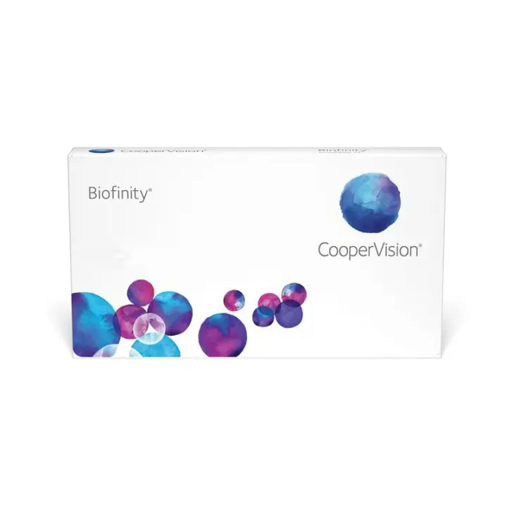 CooperVision Biofinity, Lentes de contacto de reemplazo, Mensuales, Pack 3 Lentes - 1