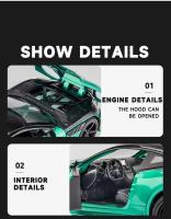 Coche De Colección Diecast 1:24 Aleación De Metal Mini Martin DBS Supercar Para Niños Regalos De Cumpleaños Juguetes Vehículos Metálicos Para Chicos - details 8