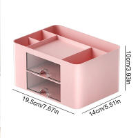 Organizador De Bolígrafos Con 2 Cajones Multifuncional Para Escritorio Caja De Almacenamiento Para Escritorio Suministros De Oficina Mesa De Vestíbulo - details 5