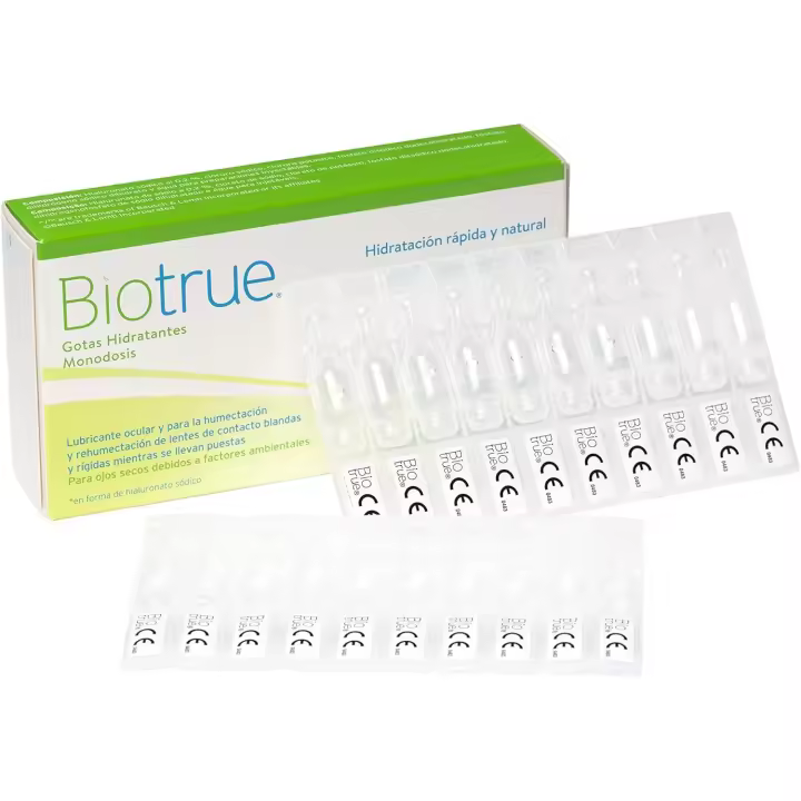 Biotrue Monodosis Gotas Oculares 30x0,5 ml | Hidratación y Alivio para Ojos Secos | Sin Conservantes | Compatible con Lentillas | Lentes de Contact | Bausch & Lomb - 1