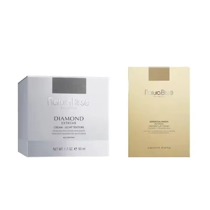 Natura Bisse Diamond Extreme Cream-Ligh Crema rejuvenecedora energizante textura ligera 50 ml+INTENSE INSTANT-LIFT MASK de regalo - 1