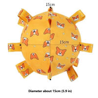 Juguete Interactivo Para Perros Y Gatos Peluche Bola Con Campanas Juguete Masticable De Limpieza Dental Para Pequeños Grandes Perros Y Gatos Cachorros - details 0
