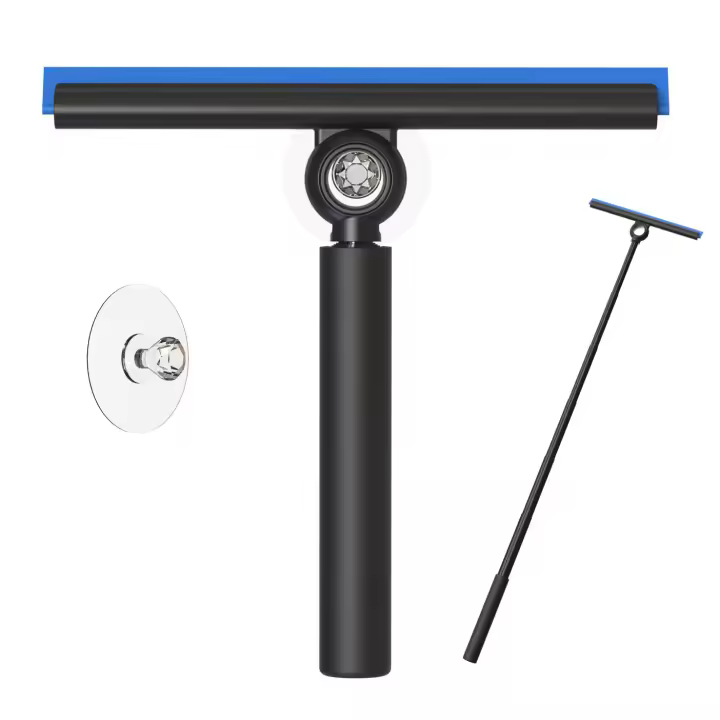 EHOMGUI Escobilla De Ducha Para Puerta De Vidrio Con Mango Telescopio Limpia Espejos De Baño Y Limpiador De Vidrio Ecológico - 1