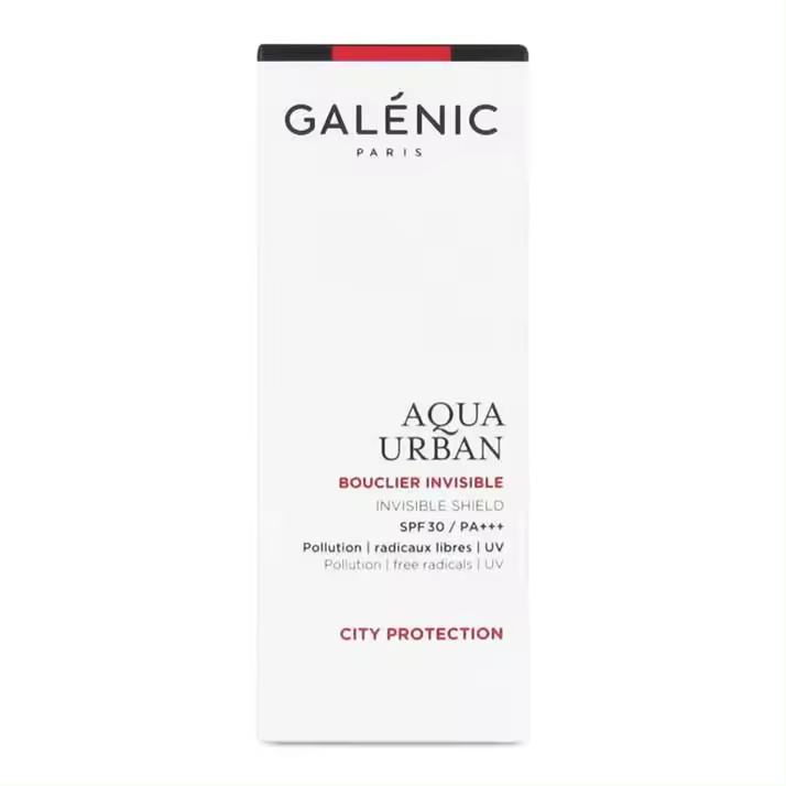 Pierre Fabre Galenic Aqua Urban Escudo Invisible SPF30 - Protección SPF30 - Textura Imperceptible - Velo Rosado Empolvado - Shaka-Shaka - 1