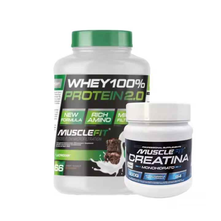 Pack WHEY 2kg + Creapure 300g -  MuscleFit │MUSCLECULT│Mas musculos - 1
