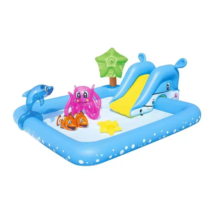 Bestway Piscina Hinchable Parque de Juegos Acuario 239x206x86 cm +2 Años Jardin 53052 - 1