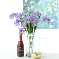 Orquídea Artificial De Hojada Suelta 65CM Para Decoración De Hogar Boda Hotel Flor Silken Freesia Adorno De Eventos - details 4