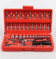 46pcs Set Car Repair Tools Spanner Set, Car Repair Tools Accessories Multifunctional Repair Tool Kit Socket Wrench-Ratchet Torque Wrench and Screwdriver, Portable Car and Bicycle and Motorcycle Repair Tools Pack Portable - details 10