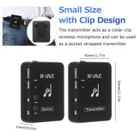 Sistema De Transmisión Inalámbrico M-VAVE WP-10 2.4GHz Monitores Auriculares Recargables Transmisor Y Receptor - details 3