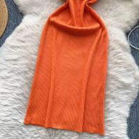 Vestido De Punto REALEFT Vintage De Verano Para Mujer Con Mangas Escaleras Estilo Casual Cuello Cuadrado Ajustado Hasta La Cintura - details 19