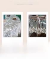 Mantel De Lámina Transparente De Encaje Bordado PVC Para Mesa Redonda Hogar Resistente Al Agua Y Aceite Estilo Europeo - details 14