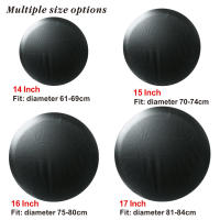 Cubierta De Rueda De Repuesto Negra Pura 1Pcs Para Suzuki Compatible Con Coches SUV De 14' 15' 16' 17' Pulgadas Material PVC PU - details 4