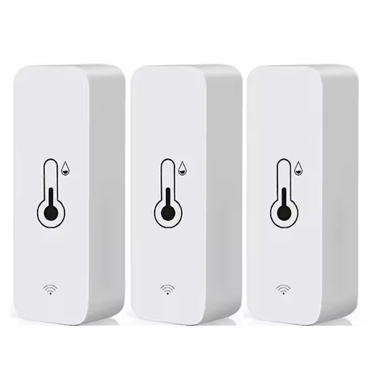Tuya App WiFi Temperature Humidity Sensor,3pcs - 1