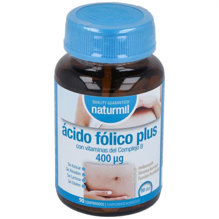 Naturmil Acido Folico Plus Vitaminas Complejo B 400 Ug 90 Compri - 1