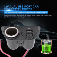 Cargador Automotriz Dual USB 12V Splitter Adaptador De Energía 3.1A/3100mA Para iPhone Android Teléfono Tableta Negro Universal - details 1