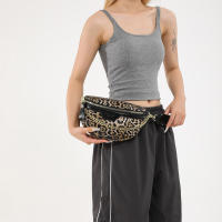 Bolsa De Cintura Para Mujer Con Estampado De Leopardo Bolso De Pecho De Moda Bolsa Cruzada De Hombro Sencilla Bolsa De Teléfono Para Dama - details 3