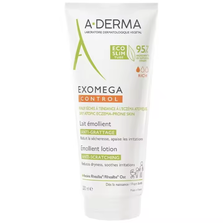 A-Derma Exomega Control Leche Emoliente 200 Ml - 1