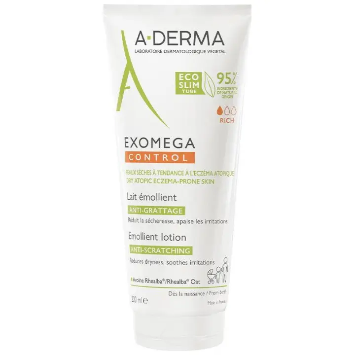 A-Derma Exomega Control Leche Emoliente 200 Ml - 1