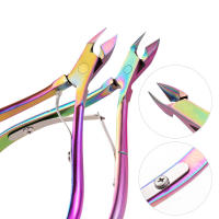 Tijeras De Cutícula De Acero Inoxidable Arco Iris Para Arte De Uñas Y Peluquería De Manos Y Pies Herramienta Profesional Para Eliminar Piel Muerta Y Apariencia Estética De Uñas - details 2