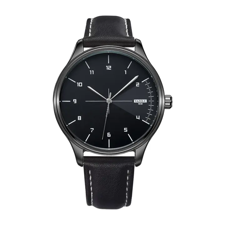 Reloj De Pulsera Deportivo Para Hombre YAZOLE Moda Casual Cuero Movimiento De Cuarzo Reloj De Negocios Hombre Reloj Masculino - 1