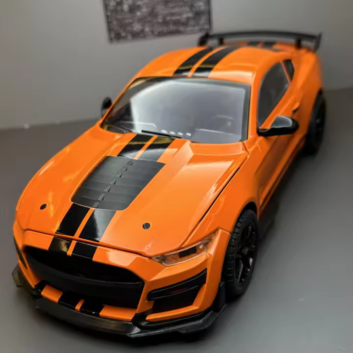 Ford Mustang GT500 Miniatura 1:18 Aleación De Metal Modelo De Vehículo Para Escritorio Decoración Colección Hobby Adorno - 1