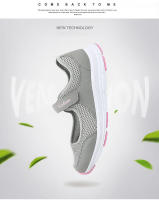 Zapatos Casuales De Verano Para Mujer Tenis Portátiles Suaves Con Suela Baja Cierre Slip-on Transpirables Blancos - details 17