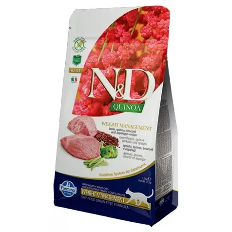 Farmina Nd Quinoa Grain Free Weight Management Cordero Gato 5 Kg - 1