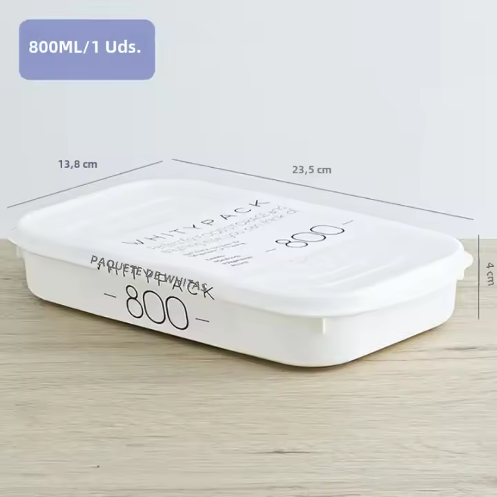 Contenedores De Almacenamiento Para Cocina Y Nevera Blancos Organizador De Alimentos Sellado Fresh Box Caja De Alimentos - 1