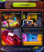 Juego De Aventura En Railway Para Niños Juguetes Educativos Interactivos Montessori Con Bola Rodante Animal Espacial Rocket Material De Plástico ABS - details 13