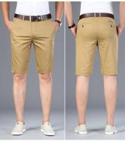Nuevos Shorts Casuales Para Hombre 2024 5 Colores Verdes Beige Negro Azul Marino Estilo Recto Elásticos Moda Verano - details 14