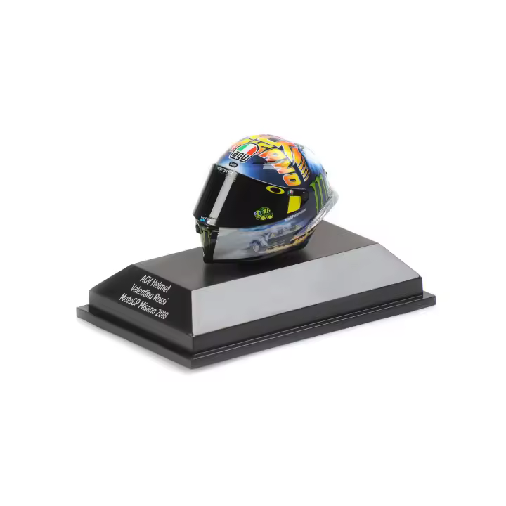 MINICHAMPS 1/8 CASCO AGV VALENTINO ROSSI MOTOGP MISANO 2018 - 399180096 - 1