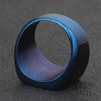 Anillo De Sello Grande En Forma Cuadrada Personalizable En Plata/Oro/Negro/Azul Para Hombres Anillo De Titánico Acero Joyería Clásica Para Fiesta - details 16