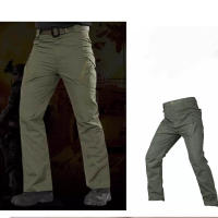 Pantalones Tácticos Ix7 Para Hombre Ultrafinos Impermeables Con Cierre De Cremallera Pantalones De Trabajo Militares Entrenamiento Outdoor Ajustados - details 6