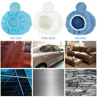 Kit De 10 Pads De Pulido Ajustables Y Antideslizantes Para Coche Cubierta De Cera Accesorios De Limpieza Detallada Fibra Sintética Y Superfina Azul Y Blanco 5-6 Pulgadas Y 9-10 Pulgadas - details 4