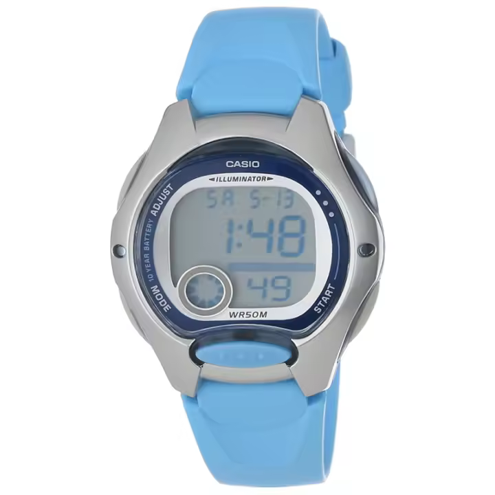 Casio Lw-200-2bvdf Reloj De Pulsera Digital Para Niño Niña. Color Azul. Alarma Cronometro Luz Led. Calendario. - 1