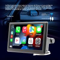 🎁【Detalles para Mamá】Con reproductor multimedia HD de 7 pulgadas para coche - GPS integrado, Bluetooth dual, control por voz, MP5, compatibilidad inalámbrica con CarPlay y pantalla táctil IPS - Apto para todos los vehículos. - details 5