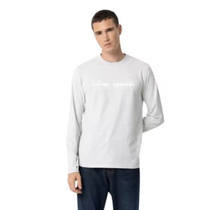 TIFFOSI - Camiseta de Manga Larga para Hombre en Color Gris - 1